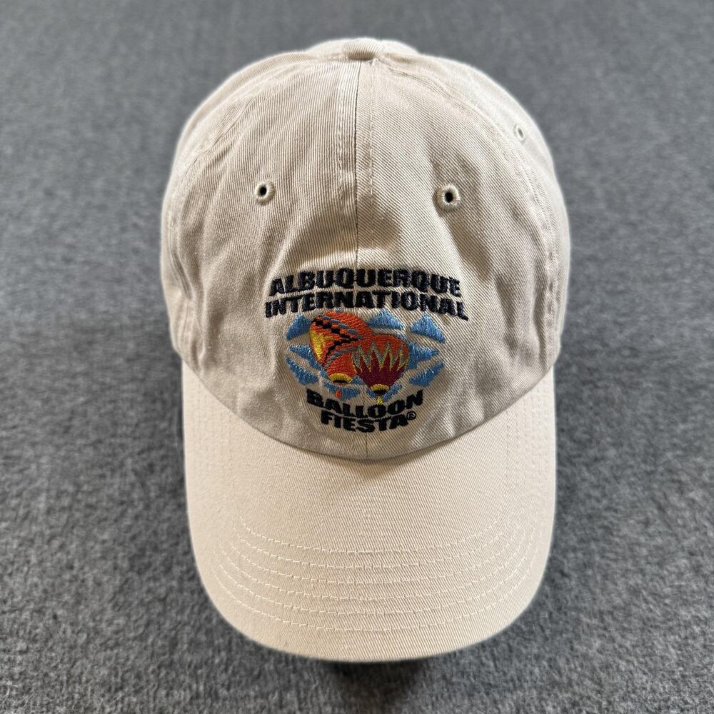 Albuquerque Balloon Fiesta Hat Cap Strap Back Beige Mens One Size